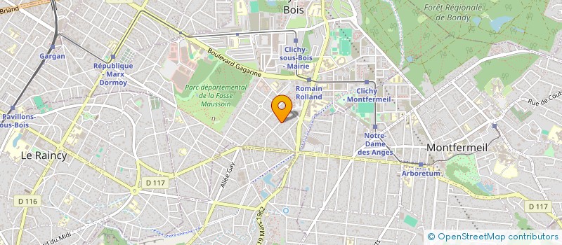 localisation de l'entreprise MONSIEUR HICHAM HAMMOUTI à CLICHY-SOUS-BOIS