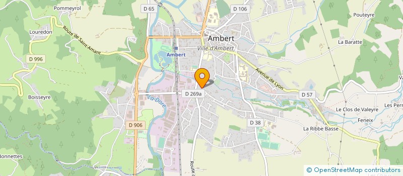 localisation de l'entreprise MONSIEUR HICHAM KAHALOUN  AMBERT