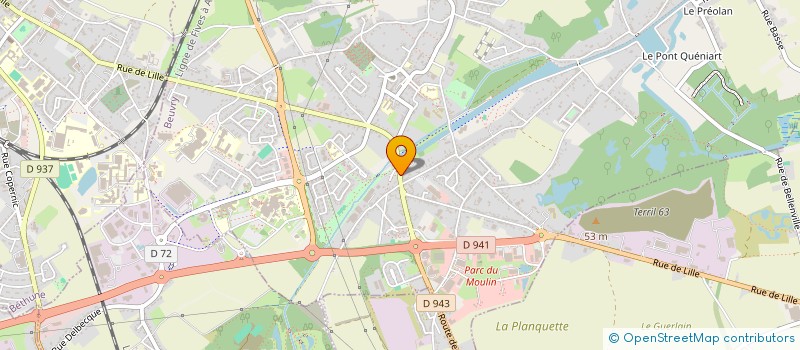 localisation de l'entreprise MONSIEUR HICHAM LAARISSI HGFF  BEUVRY