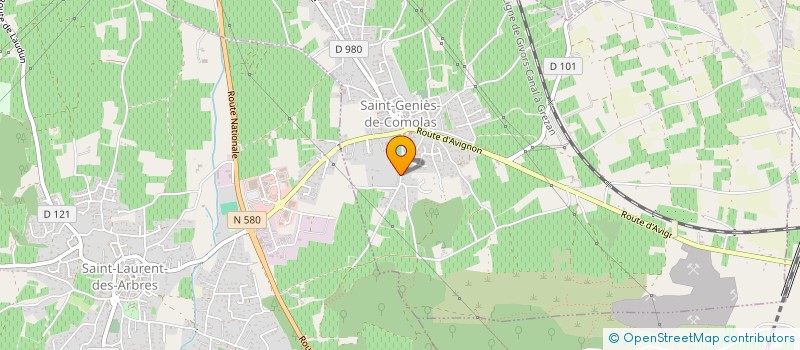 localisation de l'entreprise MONSIEUR HICHAM LACHHAB  SAINT-GENIES-DE-COMOLAS