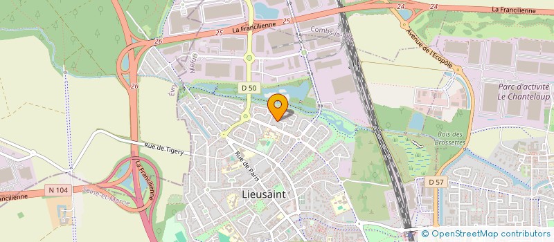 localisation de l'entreprise MONSIEUR HICHAM LAHLOU  LIEUSAINT