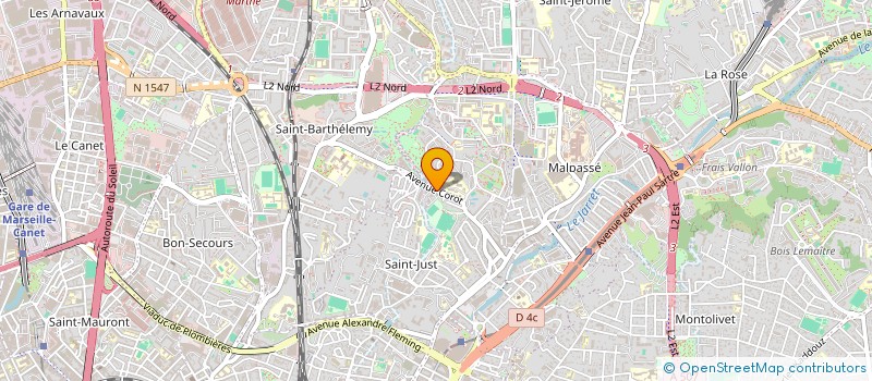 localisation de l'entreprise MONSIEUR HICHAM MEZOUAR  MARSEILLE