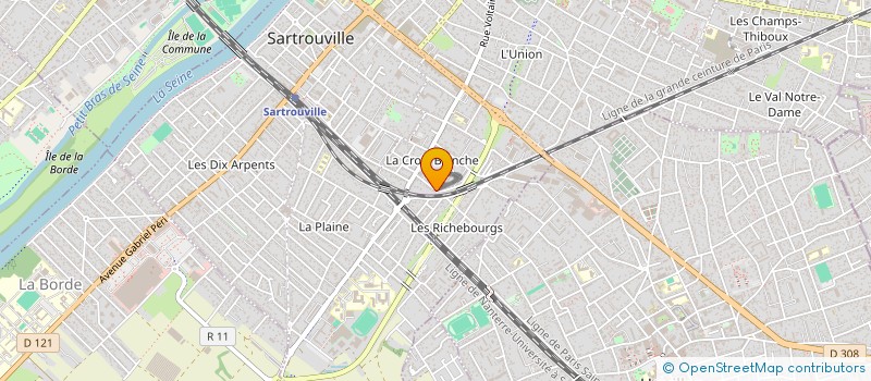 localisation de l'entreprise MONSIEUR HICHAM OUAZZANI CHAHDI à SARTROUVILLE