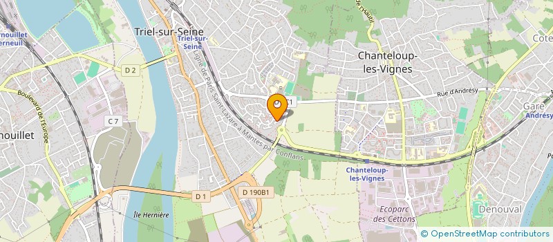 localisation de l'entreprise MONSIEUR HICHAME BENHEMALA à TRIEL-SUR-SEINE