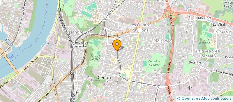 localisation de l'entreprise MONSIEUR HICHEM BARES  CENON