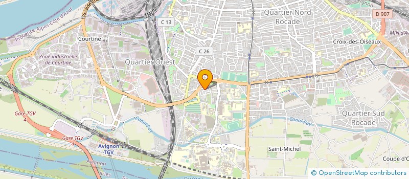 localisation de l'entreprise MONSIEUR HICHEM BECHAREF  AVIGNON