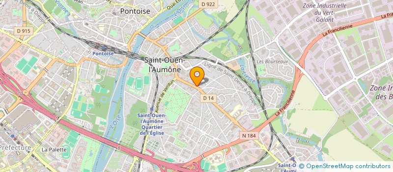 localisation de l'entreprise MONSIEUR HICHEM BEN FRAJ  SAINT-OUEN-L'AUMONE