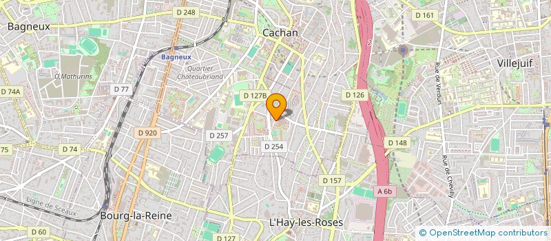 localisation de l'entreprise MONSIEUR HICHEM BENGHEZEL  CACHAN