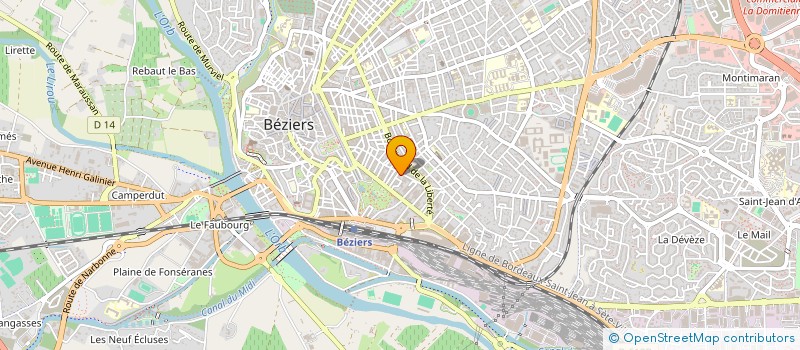 localisation de l'entreprise MONSIEUR HICHEM BERRICHE  BEZIERS
