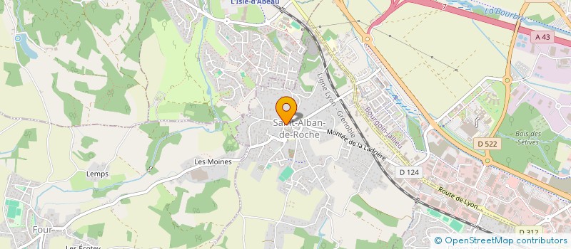 localisation de l'entreprise MONSIEUR HICHEM BKHAIRI  SAINT-ALBAN-DE-ROCHE