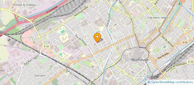 localisation de l'entreprise MONSIEUR HICHEM BOUDERBALA  MULHOUSE