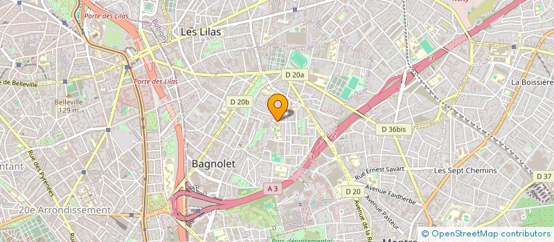 localisation de l'entreprise MONSIEUR HICHEM CHABBI à BAGNOLET