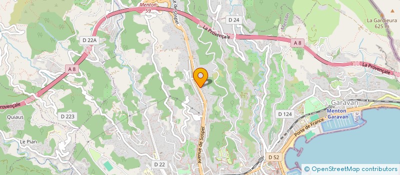 localisation de l'entreprise MONSIEUR HICHEM DJELLOUL  MENTON