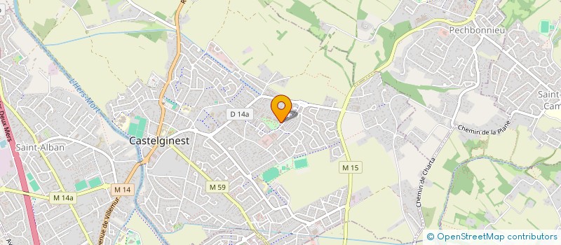 localisation de l'entreprise MONSIEUR HICHEM EL KETROUSSI  CASTELGINEST