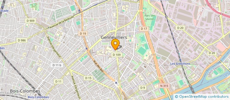 localisation de l'entreprise MONSIEUR HICHEM GUILLIL  GENNEVILLIERS