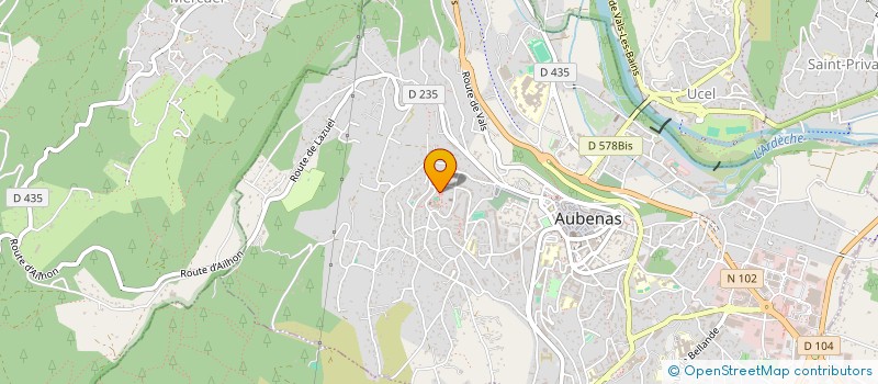 localisation de l'entreprise MONSIEUR HICHEM KLAI  AUBENAS