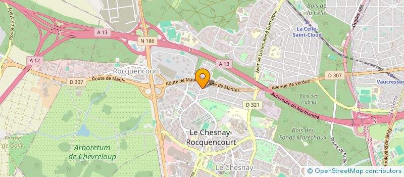 localisation de l'entreprise MONSIEUR HICHEM MSALLEM  LE CHESNAY-ROCQUENCOURT