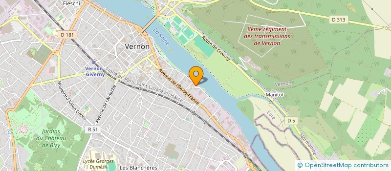 localisation de l'entreprise MONSIEUR HICHEM NABIL  VERNON