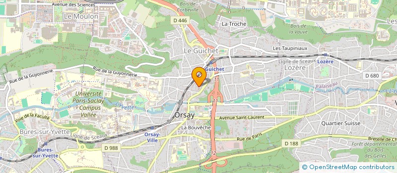 localisation de l'entreprise MONSIEUR HICHEM RADJIMI  ORSAY