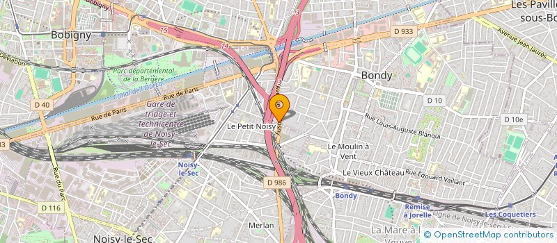 localisation de l'entreprise MONSIEUR HICHEM RAYAH  BONDY