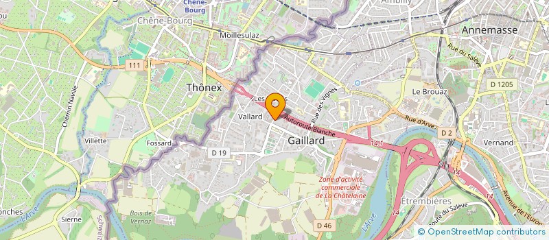 localisation de l'entreprise MONSIEUR HICHEM WAHID  GAILLARD