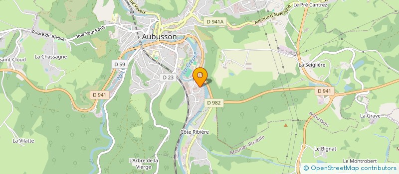 localisation de l'entreprise MONSIEUR HICHEM ZARROUK à AUBUSSON