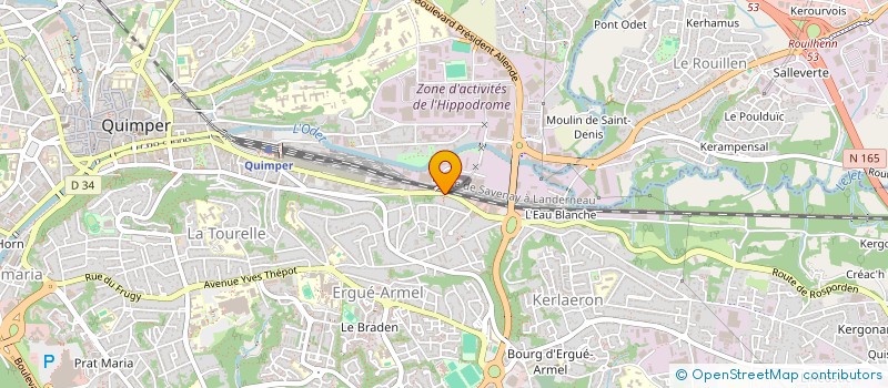 localisation de l'entreprise MONSIEUR HIFADHU MALIDE  QUIMPER