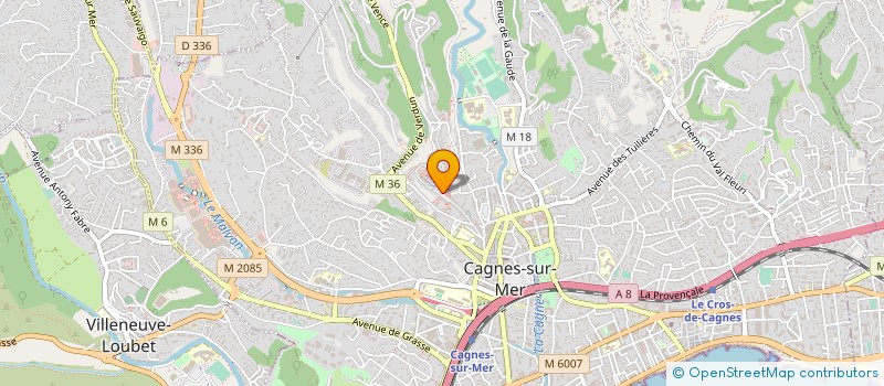 localisation de l'entreprise MONSIEUR HIGINIO TERNELLI à CAGNES-SUR-MER