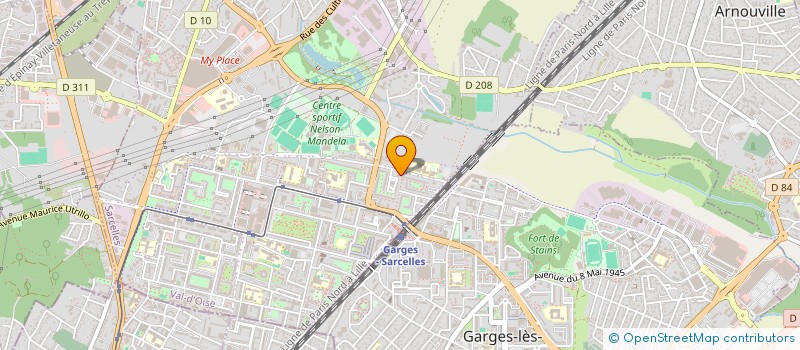 localisation de l'entreprise MONSIEUR HIJRAT AHMADZAI  SARCELLES