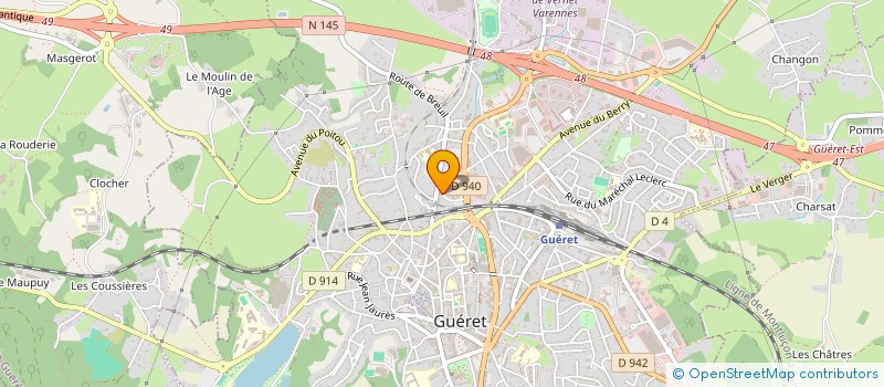 localisation de l'entreprise MONSIEUR HIJRATULLAH AMIRI à GUERET