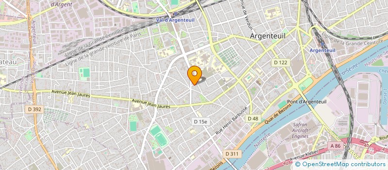 localisation de l'entreprise MONSIEUR HILAIRE AYENA  ARGENTEUIL