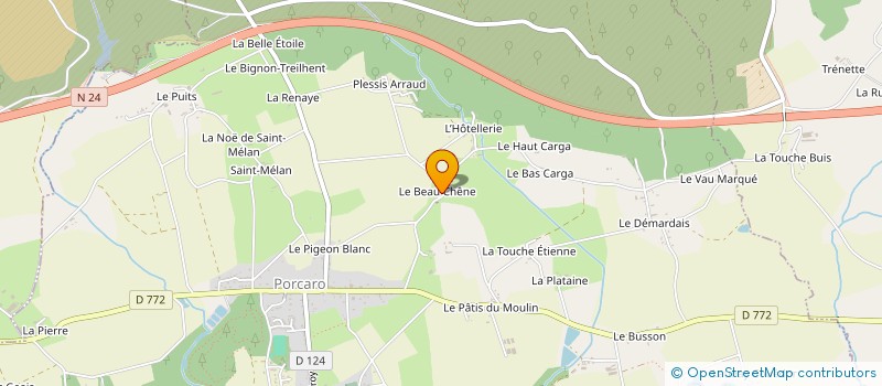 localisation de l'entreprise MONSIEUR HILAIRE BOURDEAU  GUER