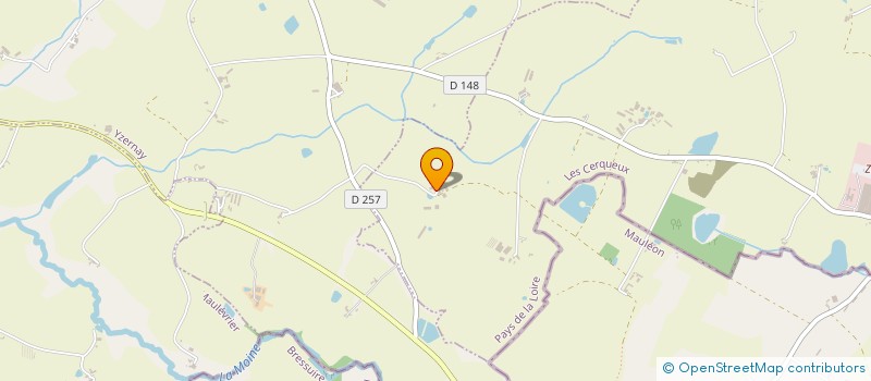 localisation de l'entreprise MONSIEUR HILAIRE BOUSSEAU  LES CERQUEUX