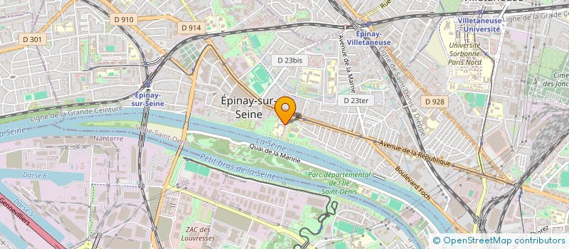 localisation de l'entreprise MONSIEUR HILAIRE GRIMO  EPINAY-SUR-SEINE