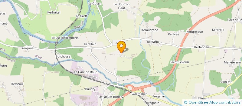 localisation de l'entreprise MONSIEUR HILAIRE GUILLERMIC  BAUD