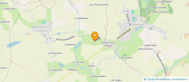 localisation de l'entreprise MONSIEUR HILAIRE HIVERT  BEAULIEU-SUR-OUDON