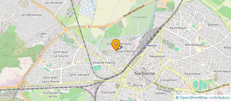 localisation de l'entreprise MONSIEUR HILAIRE MUNOZ  NARBONNE