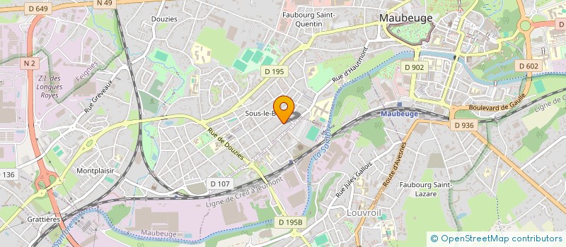 localisation de l'entreprise MONSIEUR HILAL BANOUH  MAUBEUGE