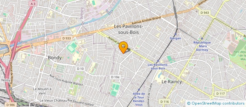 localisation de l'entreprise MONSIEUR HILAL BOURIAH à LES PAVILLONS-SOUS-BOIS