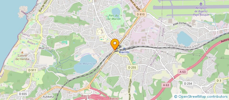 localisation de l'entreprise MONSIEUR HILAN RIBLON BALLOUK à BIARRITZ