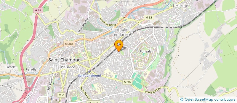 localisation de l'entreprise MONSIEUR HILARIO MARTO DE CARVALHO à SAINT-CHAMOND