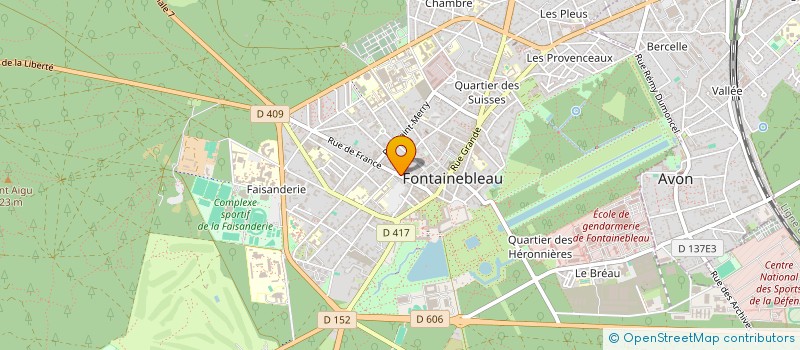 localisation de l'entreprise MONSIEUR HILARIO RODRIGUES à FONTAINEBLEAU