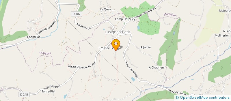 localisation de l'entreprise MONSIEUR HILDEBERT VIOLETTE  MADAILLAN