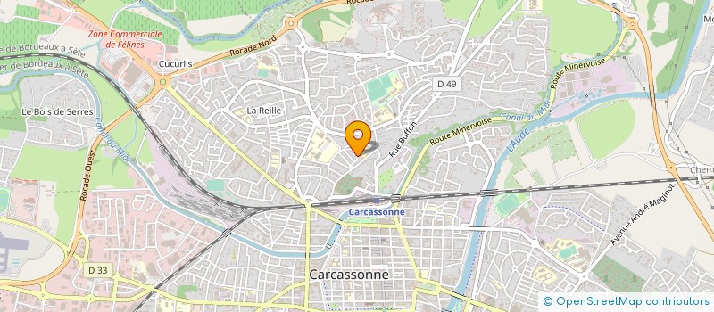 localisation de l'entreprise MONSIEUR HILIES GHILASSENE à CARCASSONNE
