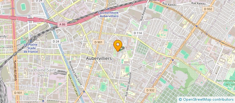 localisation de l'entreprise MONSIEUR HILLAL KHERDJEMIL  AUBERVILLIERS