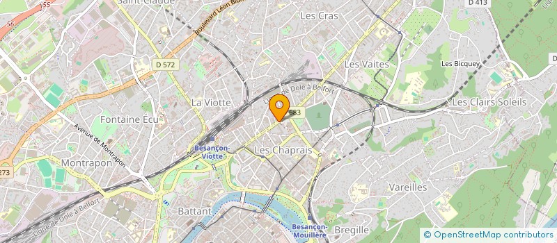 localisation de l'entreprise MONSIEUR HILLEL BESNARD à BESANCON