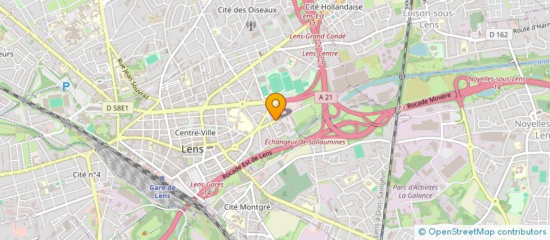 localisation de l'entreprise MONSIEUR HILTON NOEL  LENS