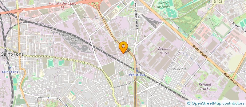 localisation de l'entreprise MONSIEUR HINDA BENSALAH  VENISSIEUX