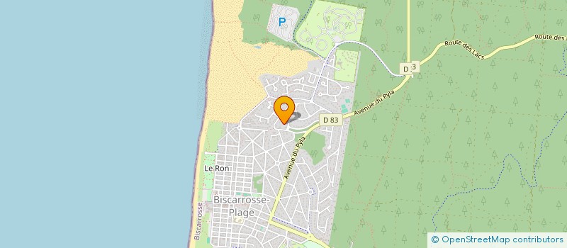 localisation de l'entreprise MONSIEUR HINDRICK VANDERHEIDE  BISCARROSSE