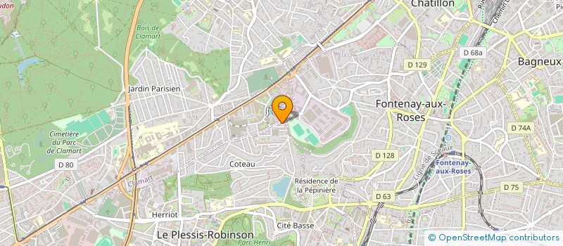 localisation de l'entreprise MONSIEUR HIPPOLYTE COURBIER  LE PLESSIS-ROBINSON